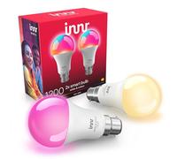 Innr Zigbee B22 Bayonet Smart Bulb, Works with Hue*, Alexa, SmartThing (Bridge Required), LED Light Bulbs White & Colour, 16 Million Colours, 50% More Brightness, Dimmable, 1210 Lumen - 2 Pack