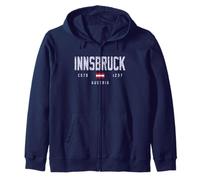 Innsbruck Austria Field/Innsbruck Österreich Zip Hoodie