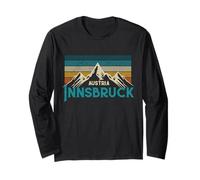 Innsbruck Austria Vintage Mountains Alps Ski Souvenir Long Sleeve T-Shirt