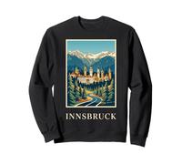 Innsbruck Town Austria Alpine Mountain Travel Art Sweatshirt