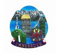 Innsbruck Tyrol Austria 3D Fridge Magnet Alps Tourist Souvenir Gift Collection,Home Kitchen Decoration Magnetic Sticker, Innsbruck Austria Refrigerator Magnet Collection