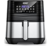 Innsky Air Fryer XL 5.5L,【2024 Upgraded】11 in 1 Oilless Hot Air Fryers Oven, Easy One Touch Screen with Preheat & Delay Start, Airfryer 1700W for Air Fry, Roast, Bake, Grill, 32 Recipe Book