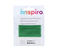 INNSPIRO Fine Waxed Cotton Cord, Green Parrot 1.5 mm, 5 m.