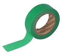 INNSPIRO Green Washi Masking Tape 15 mm.x10 m. Solid Basic Series