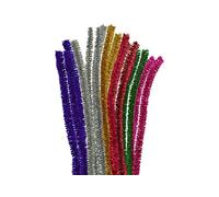 INNSPIRO Metallic chenille pipe cleaner mix 10 mm x 30 cm. 10 u., ideal for crafts with children, decorations and creative activities