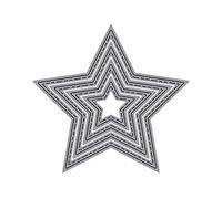 INNSPIRO MISSKUTY Set of 4 Fine Zag Stars Dies 8 x 8 cm.