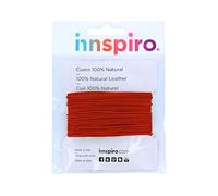 INNSPIRO Natural Red Leather Cord 1 mm 5 m.