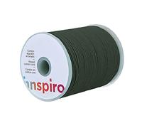 INNSPIRO Olive Green Fine Waxed Cotton Cord, 2 mm, 100 m.