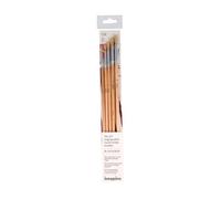 INNSPIRO Set of 5 Round Bristle Brushes Long Handle no. 2, 4, 6, 8, 10, Various, 0