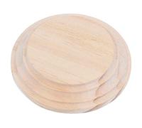 INNSPIRO Solid Pine Wood Round Base 24cm 22cm Height 2.3cm Wooden Base for Painting, Decorating and Crafts