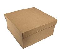 INNSPIRO Square Papier Mache Box 8 x 8 x 4 cm