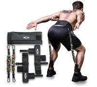 INNSTAR Booty Resistance Band Vertical Jump Trainer Leg Strength Resistance Bands Set for Basketball Triple Jump Football Volleyball Training Provide, Substitute for Plyometric Jump Box (Green 90LBS)