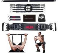 Innstar Multi-Function Resistance Bands for Working Out, Push Up Exercise Bands Resistance Bands Set for Bench Press Gym Equipment, Home Workout, Travel Portabl (Black Men 200Lbs)