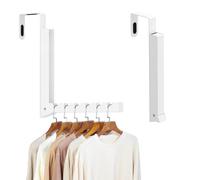 Inntop 1 Pack Over The Door Hanger Hooks for Clothes, Small Portable Clothes Drying Rack for Laundry, Heavy Duty Foldable Rack for Coat Clothing Towels Hanging