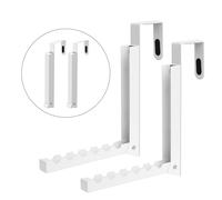 Inntop Over The Door Hanger Folding Clothes Drying Rack, Folding Hanging Coat Rack for Indoor Laundry Room Compact Small Space Foldable Portable Clothing Hanger Hook Collapsible- 2 Pack