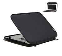 Inntzone Laptop Sleeve 16 Inch Foldable Slim Case Lightweight Bag Notebook Computer Carrying Flip Cover (Black)
