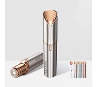 INNVO Facial Hair Remover for Women Ladies Upper Lip Hair Removal Electric Face Shaver with Rechargeable Battery Brush(Champagne Gold)