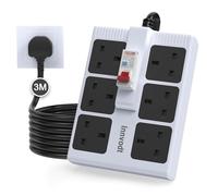 Innvodt 3M 6 Gang RCD Extension Lead, 13A 30mA MCB, Fused Protected PDU