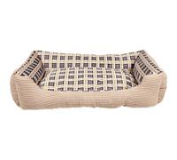 Inny 75x58x19 cm Size L Dog Sofa Bed with Comfortable Edges, Beige