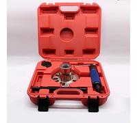 innytund Hydraulic Wheel Hubs Tool 10T Hydraulic Wheel Hub Drive Press Shaft Puller Hydraulic Drive Shafts Ejector with a Red Case 4 & 5 Bolt Hub Removal Bearing Installer Installation Tool Kit, Red