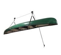 innytund Kayak Hoist 125 lbs Garage Ceiling Storage Ladder Overhead Pulley System Black Bike Ceiling Mount Kayak Canoe Hoist Lift for Kayaks, Canoes, Bikes, or Ladder Storage