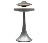 Innytund Magnetic Levitating Bluetooth Speaker - Grey UFO LED Lamp with 5W Stereo Sound, Floating Design for Home Office