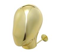 innytund Wall-Mounted Mannequin Head Stand Gold Wig Head Stands for Hat Display, Jewelry Making, Easy Installation Display Model Head Rack for Wigs Hats Helmets Scarves Glasses Display