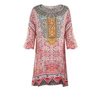 Inoa Aleppo 1928 Print Short Frill Multicoloured Kaftan Cover Up - UK 10