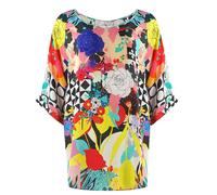 Inoa Monrovian 12001 Multicoloured Silk Fish Top - UK 10