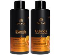 INOAR Blends Vitamins C Antioxidant Fights Hair Aging Shampoo and Condition 2x 800m lVitamins A, B, D and amino acids