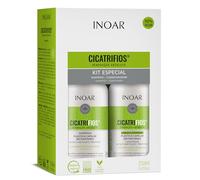 INOAR Cicatrifios Shampoo + Conditioner Kit, 250ML, Hydrating, Alcohol Free, Argan Scent, RejuComplex3 Technology, Hair Care Specialist Brand