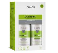 INOAR Cicatrifios Shampoo + Conditioner Kit, 250ML, Hydrating, Alcohol Free, Argan Scent, RejuComplex3 Technology, Hair Care Specialist Brand