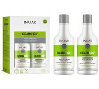 INOAR Cicatrifios Shampoo + Conditioner Kit, 250ML, Hydrating, Alcohol Free, Argan Scent, RejuComplex3 Technology, Hair Care Specialist Brand
