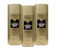 INOAR REVOLUTION SMOOTHING BRAZILIAN KERATIN SYSTEM VEGAN 3X 1000ML 9 Protocols