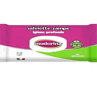 Inodorina, Functional Wipes Paws Made of Durable Fabric, Cleansing and Sanitizing Action, with Organic Natural Substances, Daily Use, with Benzalkonium Chloride, 40 Pieces