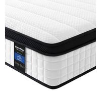 Inofia Small Double Mattress, 10.6 Inch Hybrid Mattress with Aeroshield Memory Foam and NexusArc Pocket Sprung,Cozy and Breathable Fabric,The Elegant Collection,Small Double(120×190×27cm)