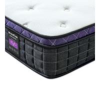 Inofia Small Double Mattresses,Memory Foam Mattress with Spring 25cm,Sleeping Maximum,Motion Isolated Zero Pressure Hybrid Mattress,Support and Responsive Zoned Spring,100 Night Test