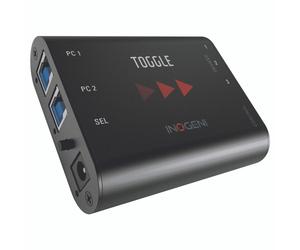 Inogeni Toggle Convenient and easy to use USB 3.0 to 2 PC device switcher.