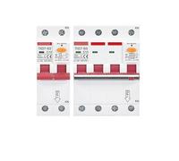 INOKAI Single Three Phase MCB RCBO 16A 32A 63A 2P 3P 4P 30MA 300MA RCCB AC380V Leakage Circuit Breaker Motor Electrical Protection(32A)