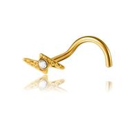 Inoki - Flash 18k gold plated nose stud