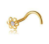 Inoki - Fleur Boréale 18k gold-plated nose stud