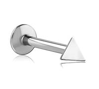 Inoki - Micro labret titanium triangle internal screw - Wire 1.2 mm, In. length 8 mm, Diam. 3.8 mm