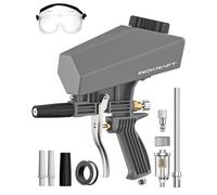 InoKraft Portable Sandblaster Gun Kit with Oil-Water Separator | Extension Nozzle Included, Mini Sandblaster for Rust & Paint Removal, Compatible with Aluminum Oxide, Walnut Shell & Soda
