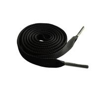 InOmak 1 cm Wide Flat Shoelaces 120 cm Velvet Ribbon Shoe Laces, Black