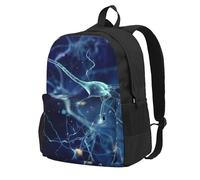 InOmak 3D Brain Cell Neuron Neurology, Backpack With Pockets Casual Daypack Water Resistant School Bag for Travelling, Hiking, or Camping