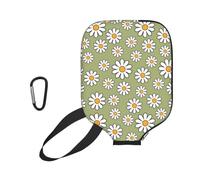 InOmak 60S 70S Retro Style Daisy, Sport Pickleball Paddle Cover, Pickleball Paddle Case Fits Most Standard Paddle Shapes and Sizes