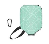 InOmak Art Deco Seamless Pattern, Sport Pickleball Paddle Cover, Pickleball Paddle Case Fits Most Standard Paddle Shapes and Sizes