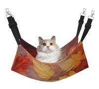 InOmak Autumn Leaves Falling River (2),Cat Hanging Hammock Soft Double Sided Hanging Bed for Small Dogs Pet,L