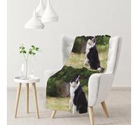 InOmak Bad Dog Border Collie,Soft Blanket Warm Anti-Pilling Flannel Plush Throw Blanket 76 X 102 cm