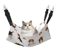InOmak Beagle Dog Cute Dog Pattern,Cat Hanging Hammock Soft Double Sided Hanging Bed for Small Dogs Pet,M